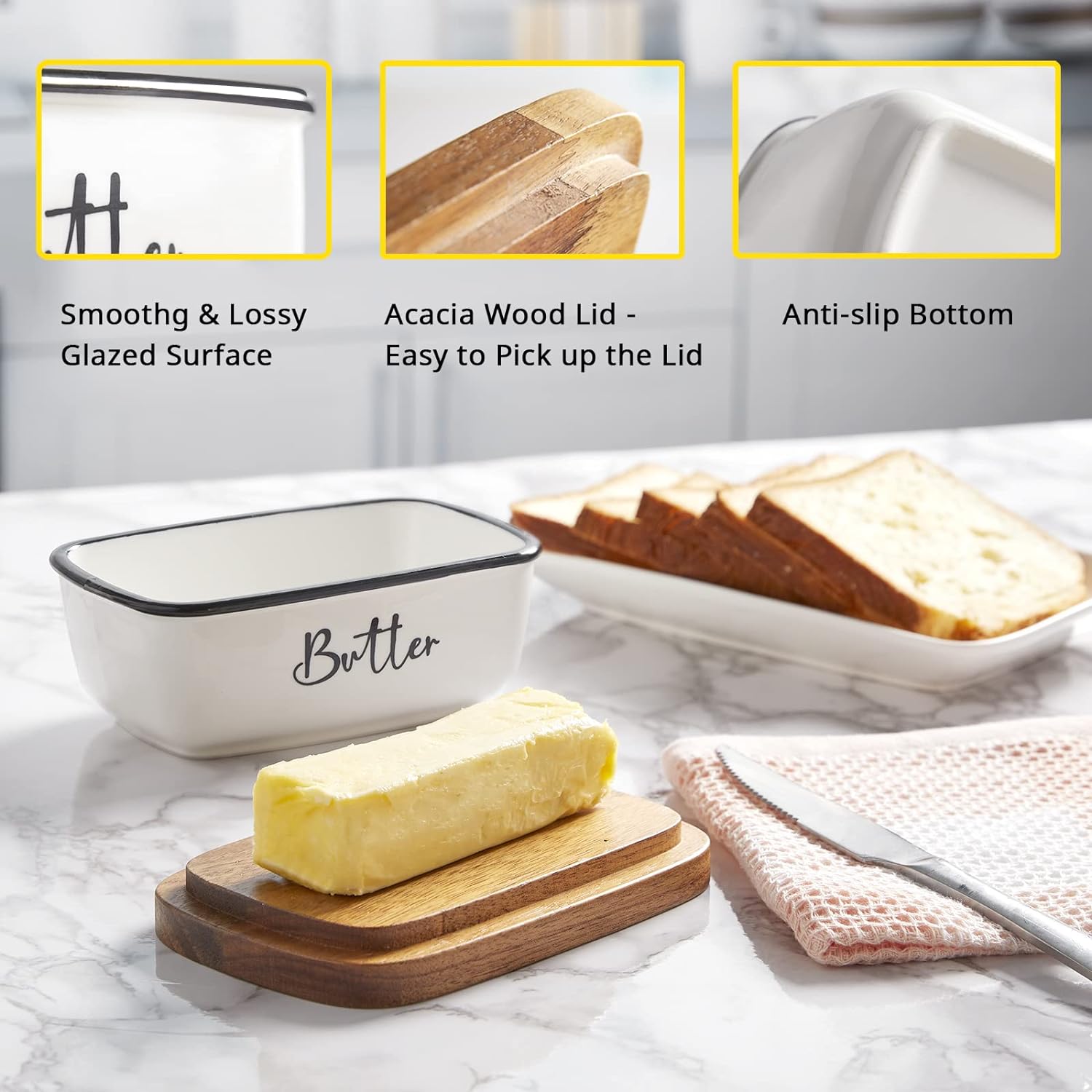 Butter Dish, Butter Dish with Lid, Butter Keeper with Lid Butter Dish, Butter Dish with Lid, Butter Keeper with Lid